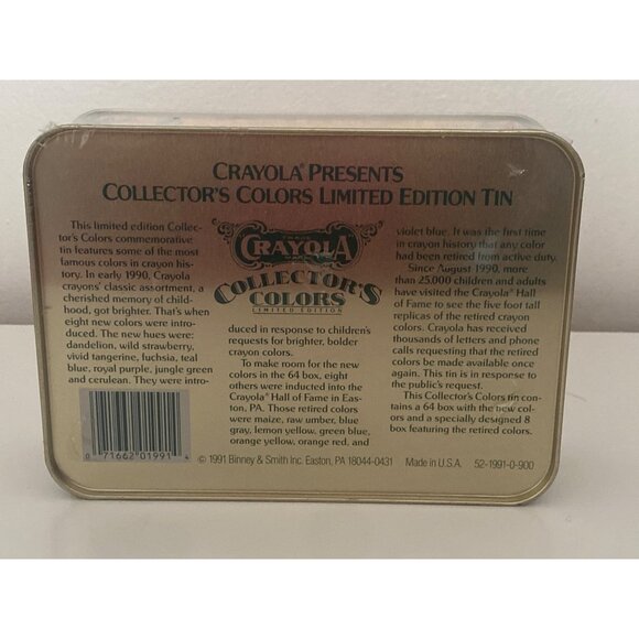 Crayola Collectors Colors Tin Limited Edition 72 Crayons Retired Colors 64 Box + - Picture 8 of 9